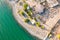 Aerial view of Capernaum, Galilee, Israel