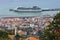 Aerial view of capital Funchal, island Madeira