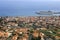 Aerial view of capital Funchal, island Madeira