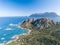 Aerial view from Capo Ceraso Lookout ,Very Nice View Of Tavolara island and beaches