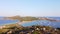 Aerial view of Capo Testa peninsula, in northern Sardinia, Italy