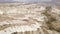 Aerial view of Cappadocia landscape. Turkey. Goreme National Park. Slow motion