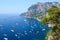 Aerial view of Capri Island, Italy