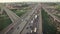 Aerial view of car traffic on higway