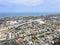 Aerial view of Cardiff, community in the incorporated city of Encinitas in San Diego County