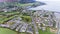 Aerial view. Carlingford town. county Louth. Ireland