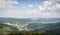 Aerial view of carpathians mountains