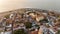 Aerial View Cartagena das indias Colombia Sunset downtown