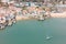 Aerial view of Cascais coastline near Lisbon, Portugal