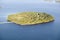 Aerial view of Casco Bay Islands off of Portland Maine