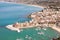 Aerial view on Castellammare del Golfo, Sicily