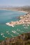 Aerial view on Castellammare del Golfo, Sicily, Italy