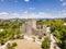 Aerial view of castle of Guimaraes, Portugal