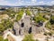 Aerial view of castle of Guimaraes, Portugal