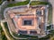 Aerial view of the Castle of La Mota in Medina del Campo