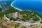 Aerial view of the castle of Platamon