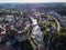 Aerial view of the castle Sigmaringen. Germany in the summer