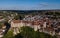 Aerial view of the castle Sigmaringen. Germany in the summer
