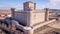 Aerial view, Castle of Villafuerte of Esgueva, Spain