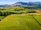 Aerial view of Castlerigg Stone Circle in Lake District, a region and national park in Cumbria in northwest England