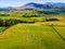 Aerial view of Castlerigg Stone Circle in Lake District, a region and national park in Cumbria in northwest England
