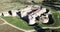 Aerial view of Catalan fortress Fort de Salses at sunny day, France