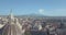 Aerial view of the Catania city from above with Etna volcano