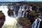 Aerial view of Cataratas do IguaÃ§u, a tourism point of Foz do IguaÃ§u, Brazil