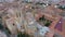 Aerial view of the Cathedral de Tarragona. Tarragona, Catalonia, Spain