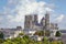 Aerial view of the Cathedral of Laon