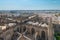 Aerial view of Cathedral of Sevilla from La Giralda, Sevilla