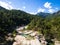 Aerial view of Cavu natural pool near Tagliu Rossu and Sainte L