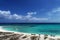 Aerial view of Cayo de Agua, a fantastic caribbean beach