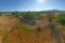 Aerial view of the Celtic well in Dalmatian hinterland