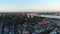 Aerial view center city Philadelphia