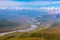 Aerial View of Central Asia Landscape