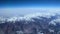 Aerial view of central Karakoram or Karakorum range in Pakistan