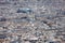 Aerial view of central Paris with Centre Georges Pompidou, Franc