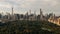Aerial view Central Park Manhattan New York City 4K