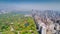 Aerial view of Central Park, Upper East and West Side Manhattan and Midtown Manhattan, New York, USA