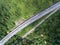 Aerial view of Central Spine Road CSR highway located in kuala lipis, pahang, malaysia