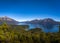 Aerial view from Cerro Llao Llao viewpoint at Circuito Chico - Bariloche, Patagonia, Argentina