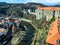 Aerial view of Cesky Krumlov