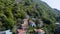 Aerial view of chalet in the hills of Lake Como