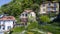 Aerial view of chalet in the hills of Lake Como