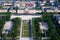 Aerial view on Champ de Mars and Ecole Militaire