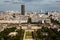 Aerial View on Champ de Mars from the Eiffel Tower, Paris