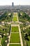 Aerial view on the Champs de Mars