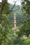 Aerial view of Chand Minar minaret, Daulatabad, Maharashtra, India