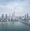 Aerial view of changsha cityscape